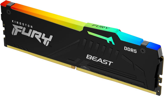 Kingston 8GB 6000MT/s DDR5 CL30 DIMM FURY Beast RGB EXPO