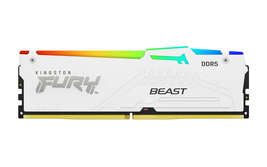 Kingston 16GB 6000MT/s DDR5 CL30 DIMM FURY Beast White RGB EXPO