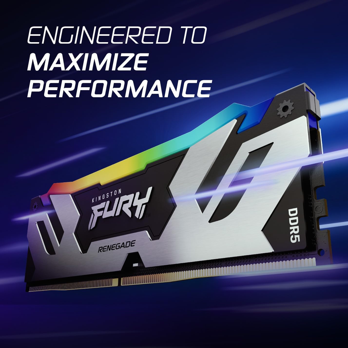 Kingston 32GB 6400MT/S DDR5 CL32 DIMM FURY RENEGADE RGB XMP