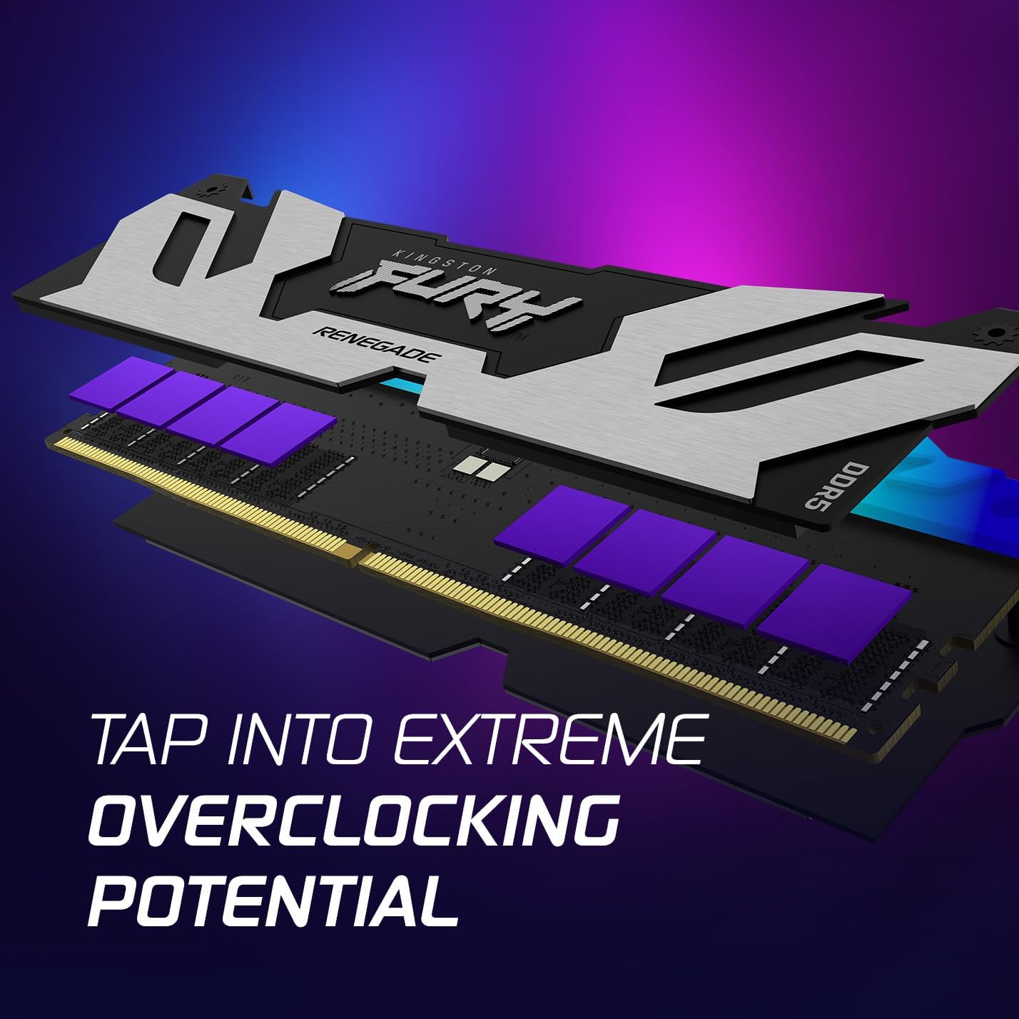 Kingston 32GB 6400MT/S DDR5 CL32 DIMM FURY RENEGADE RGB XMP
