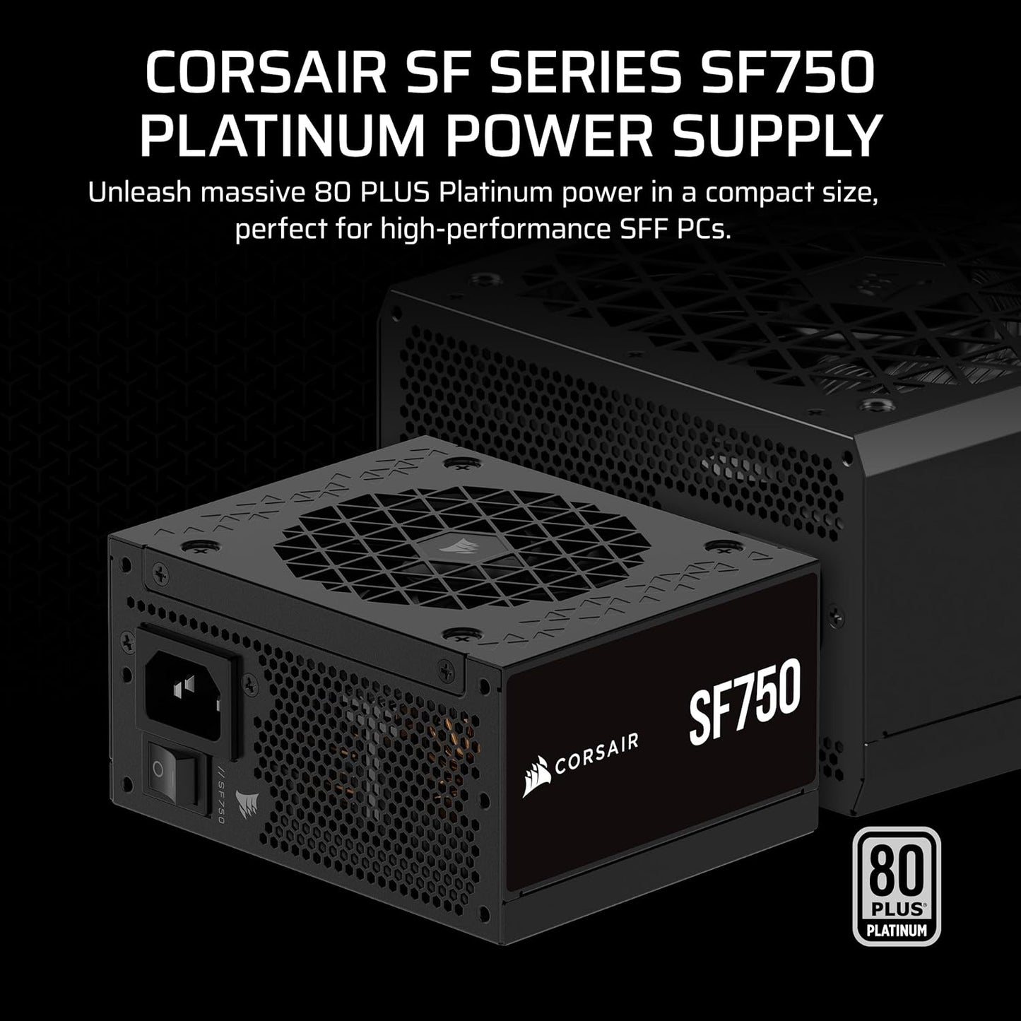 Corsair SF Series (2024) SF750, 80 PLUS Platinum, Fully Modular Power Supply