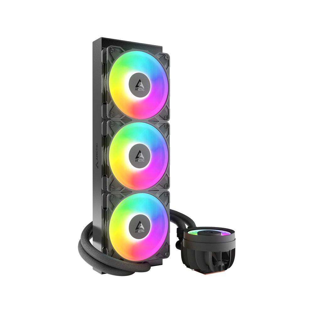 ARCTIC Liquid Freezer III Pro 360 A-RGB (Black) ACFRE00184A Multi Compatible All-in-One CPU Water Cooler with A-RGB Intel LGA1851, LGA1700 AMD AM5, AM4