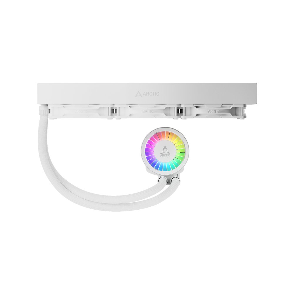 ARCTIC Liquid Freezer III Pro 360 A-RGB (White) ACFRE00188A Multi Compatible All-in-One CPU Water Cooler with A-RGB Intel LGA1851, LGA1700 AMD AM5, AM4