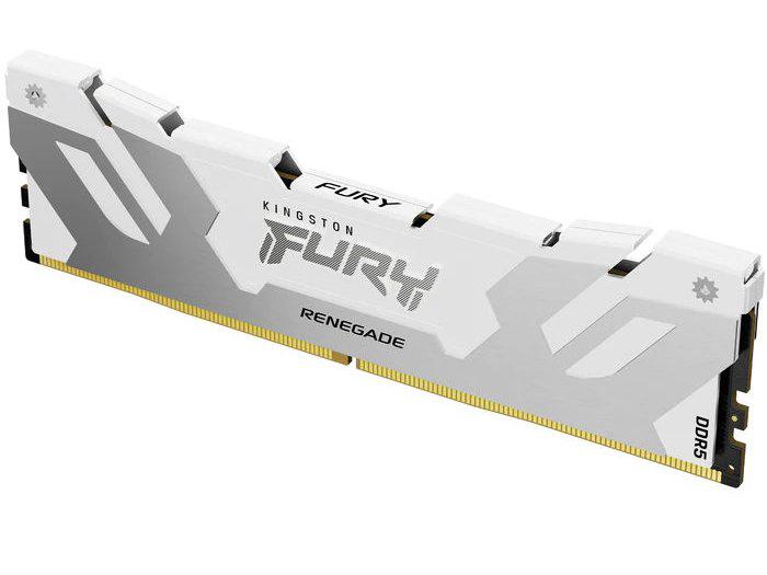 Kingston 16GB 6400MT/S DDR5 CL32 DIMM FURY RENEGADE WHITE XMP
