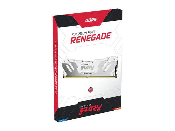 Kingston 16GB 6400MT/S DDR5 CL32 DIMM FURY RENEGADE WHITE XMP