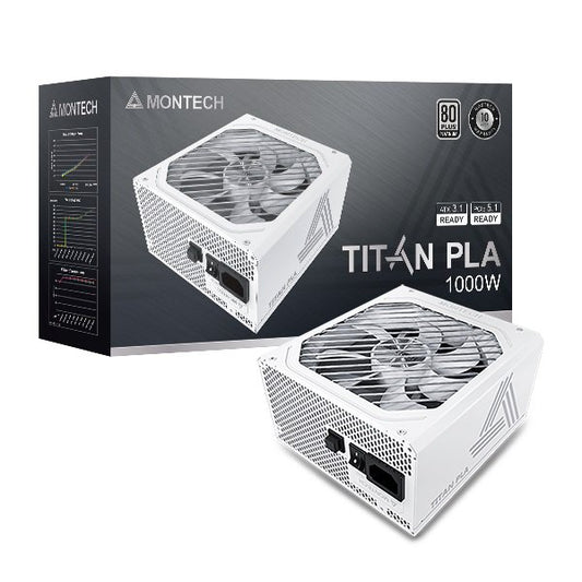 MONTECH TITAN PLA 1000W High-End ATX Gaming Power Supply - 80 Plus Platinum