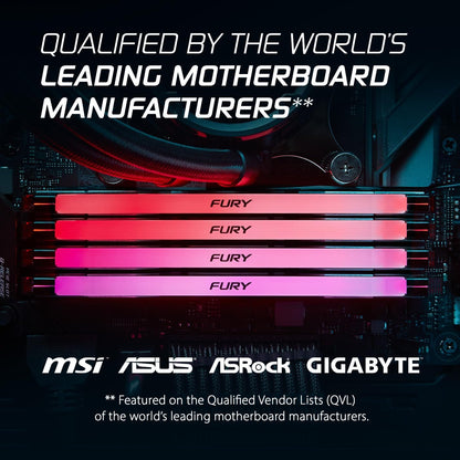 Kingston 32GB 6400MT/S DDR5 CL32 DIMM FURY RENEGADE RGB XMP