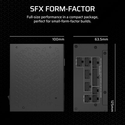 Corsair SF Series (2024) SF750, 80 PLUS Platinum, Fully Modular Power Supply