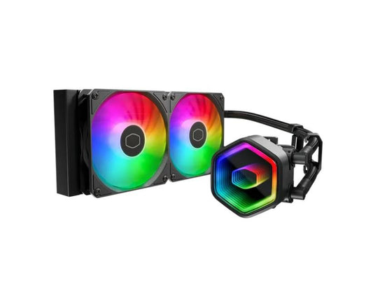 Cooler Master MLW-D24M-A18PA-R1 MASTERLIQUID Core II 240 mm Simple Water Cooling CPU Cooler, Black