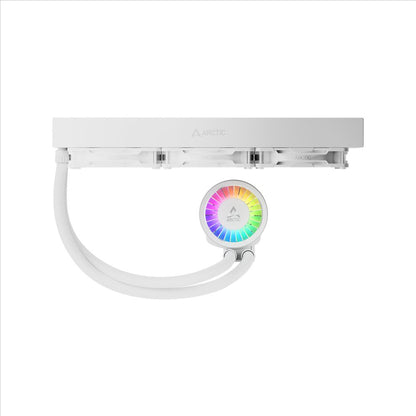 ARCTIC Liquid Freezer III Pro 360 A-RGB (White) ACFRE00188A Multi Compatible All-in-One CPU Water Cooler with A-RGB Intel LGA1851, LGA1700 AMD AM5, AM4