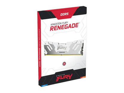 Kingston 16GB 6400MT/S DDR5 CL32 DIMM FURY RENEGADE WHITE XMP