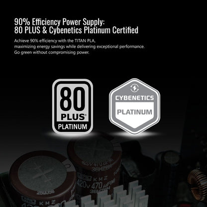 MONTECH TITAN PLA 1000W High-End ATX Gaming Power Supply - 80 Plus Platinum